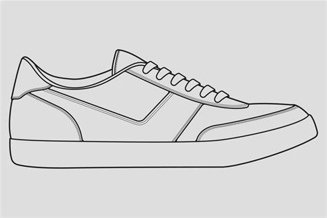 sneaker shoe drawing